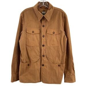 Capalbio Tan Canvas Hunting Shirt Jacket Cotton Women’s Size Small Preowned